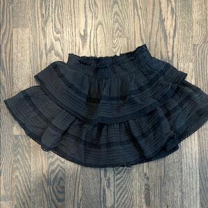 Aerie Black Tiered Skirt